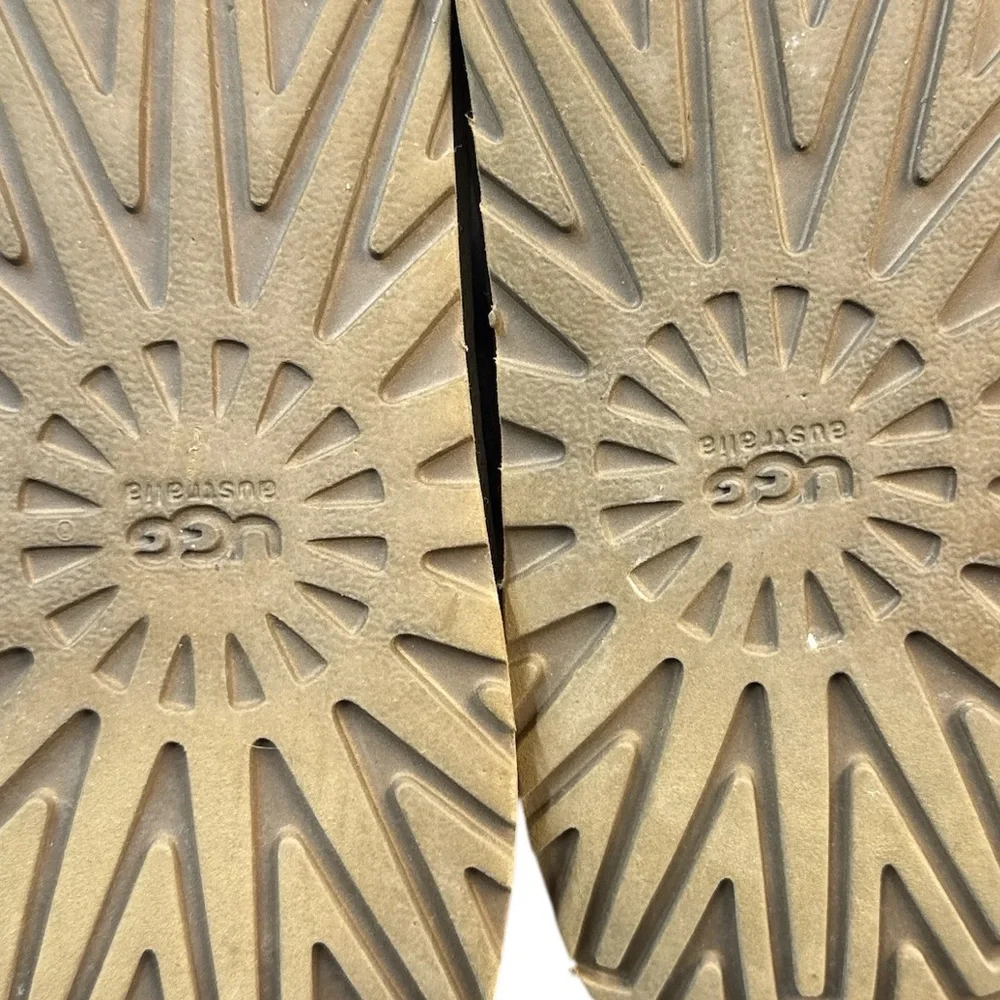 UGG Women's Lattice Cardy Knit Sweater Boots Beige Size 7 - Picture 14 of 14